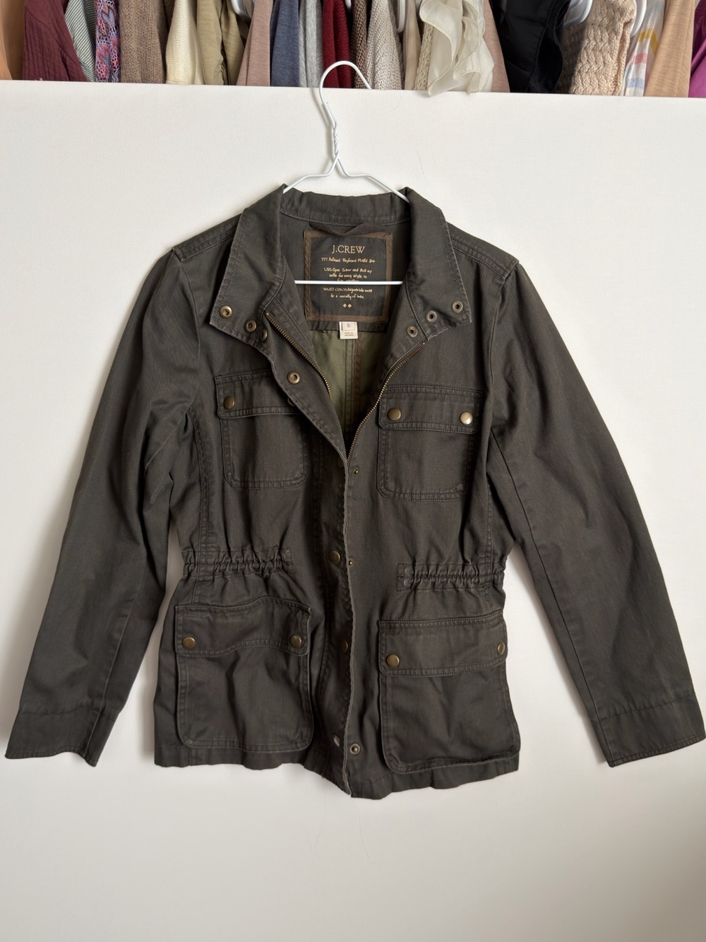J. Crew Relaxed Boyfriend Field Utility Jacket Size Small